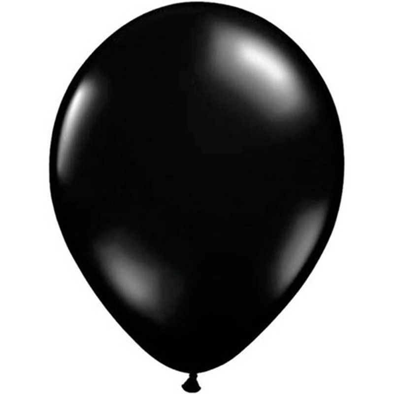 Foto van 25x zwarte qualatex ballonnen - ballonnen