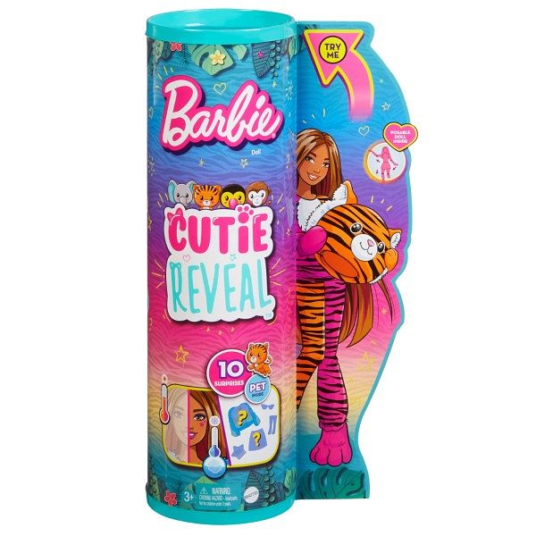 Foto van Barbie cutie reveal jungle series tijger