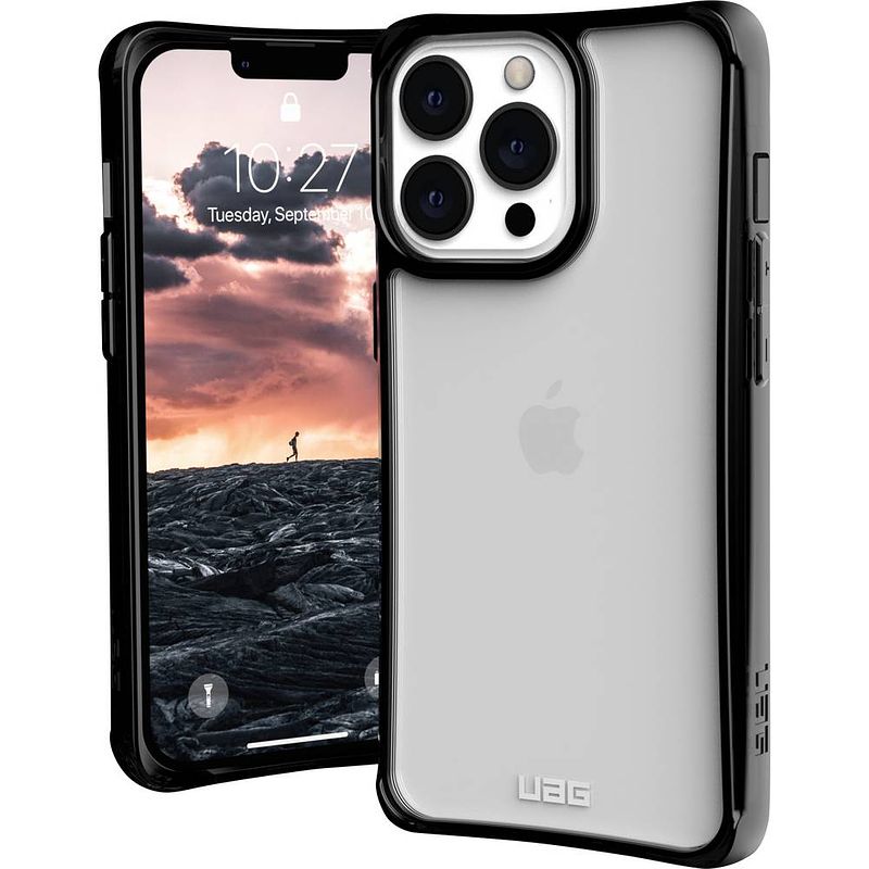 Foto van Urban armor gear plyo case backcover apple iphone 13 pro ice, transparant