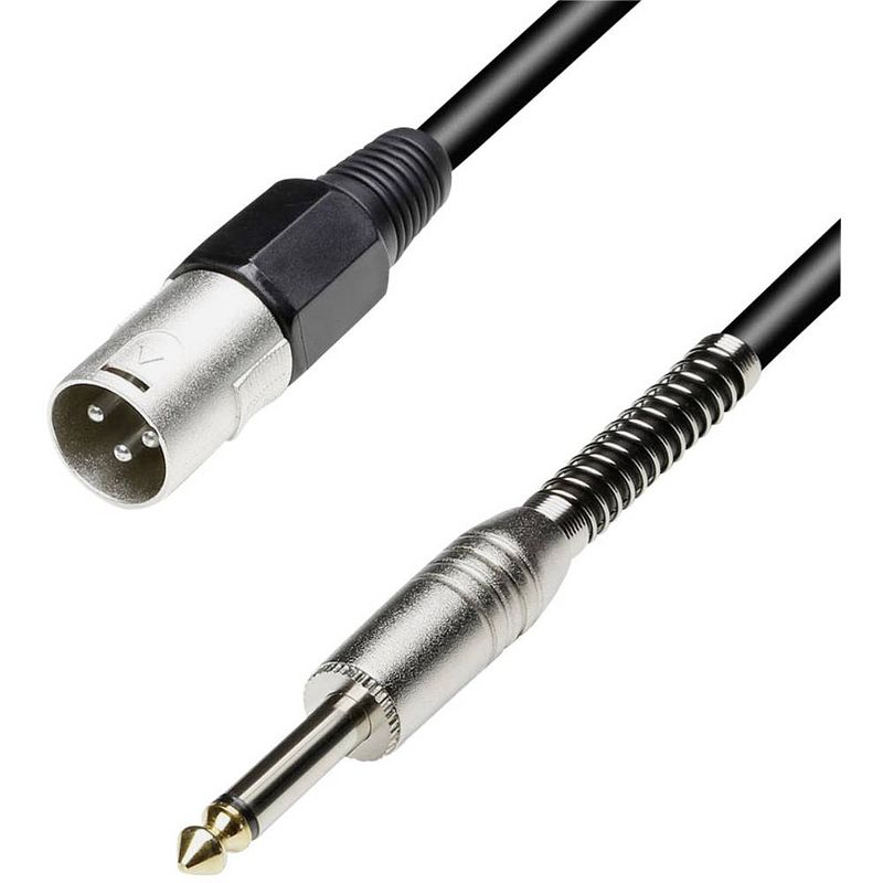 Foto van Paccs paccs audio adapterkabel [1x jackplug male 6,3 mm - 1x xlr-stekker] 3.00 m zwart