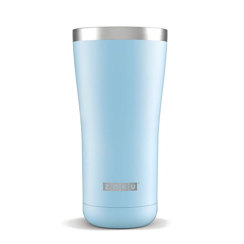 Foto van Zoku drinkbeker hydration 3-in-1 591 ml rvs lichtblauw