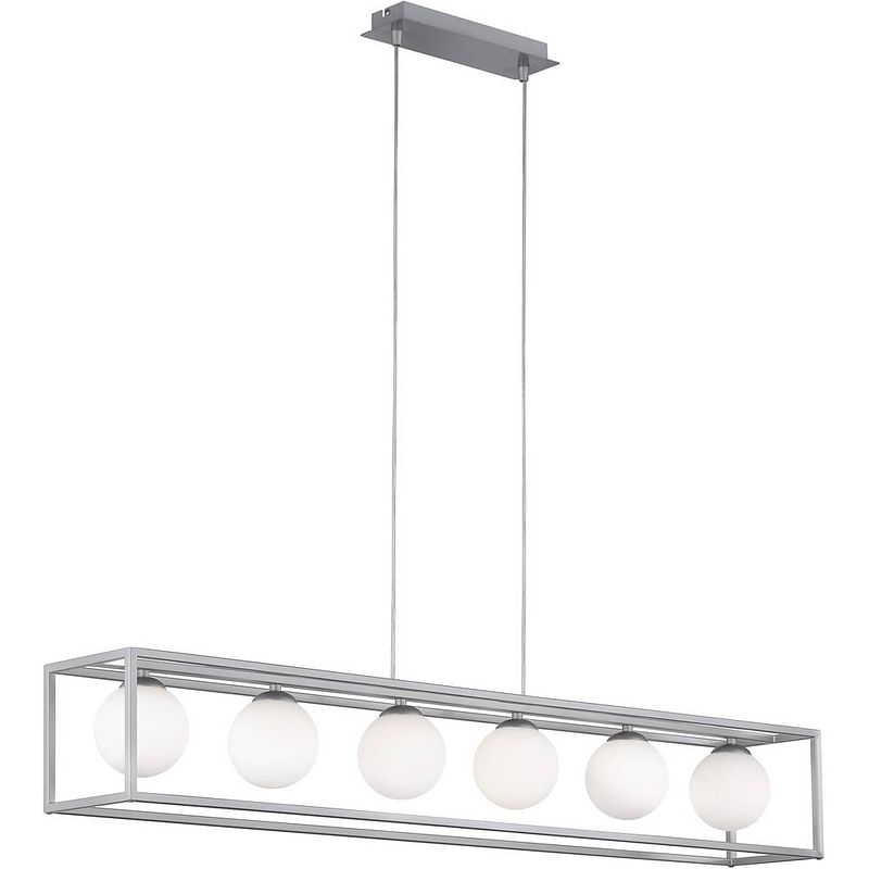 Foto van Wofi aurelia 7341.06.64.8000 led-hanglamp led g9 energielabel: f (a - g) 21 w nikkel (mat)