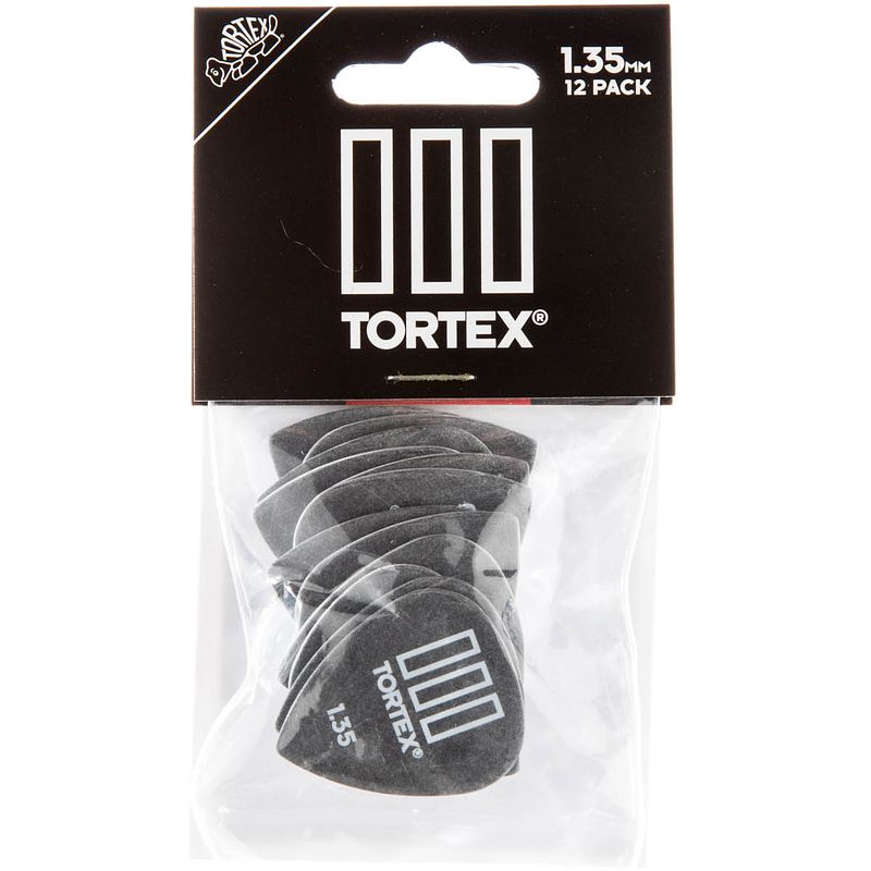 Foto van Dunlop tortex tiii 1.35mm 12-pack plectrumset