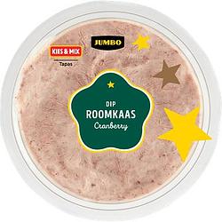 Foto van Jumbo dip roomkaas cranberry 100g aanbieding bij jumbo | diverse soorten