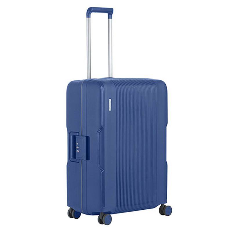 Foto van Carryon protector luxe koffer - trolley 66cm met tsa-klikslot - 4-delige packer set - ultralicht - blauw