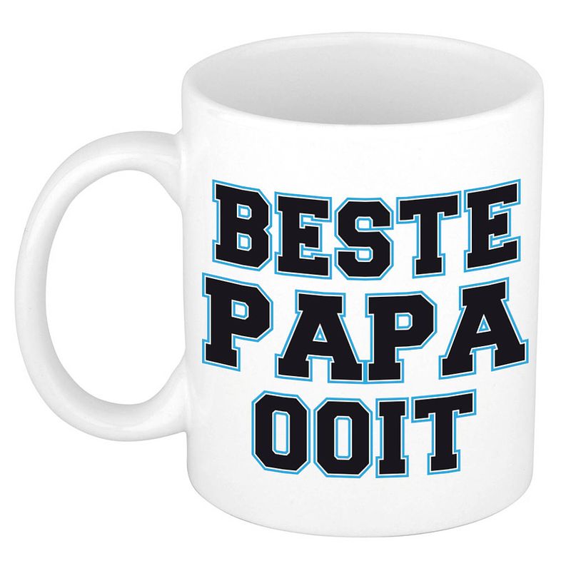 Foto van Beste papa ooit kado mok / beker voor vaderdag / verjaardag - feest mokken