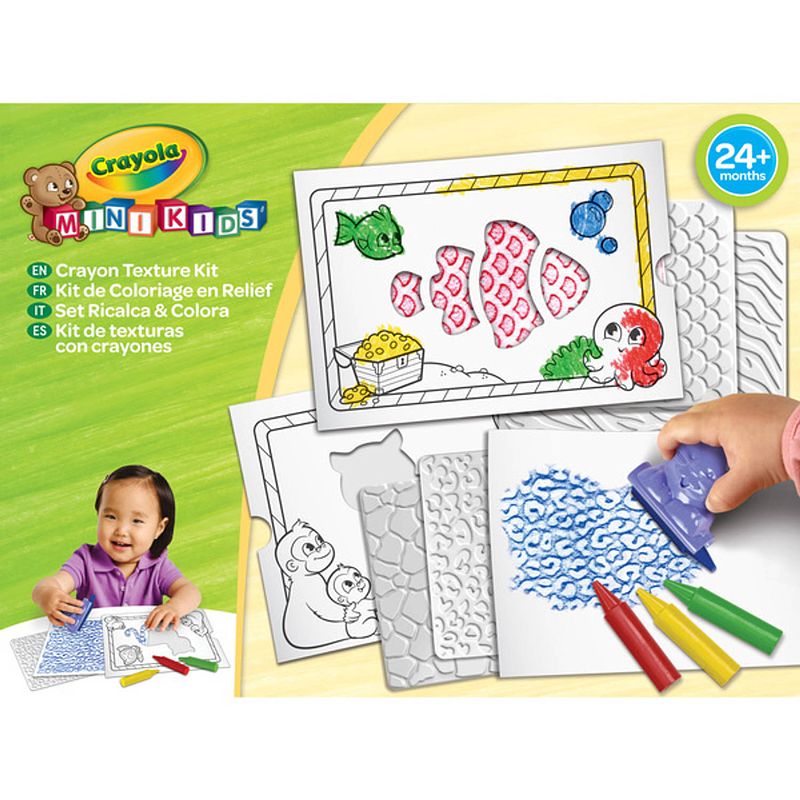 Foto van Crayola crayon texture kit - krijt reliëf kleurset