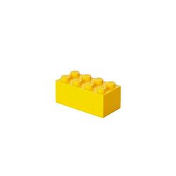 Foto van Set van 4 - opbergbox mini 8, geel - lego