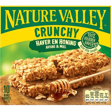 Foto van Nature valley crunchy haver en honing 5 x 42g bij jumbo