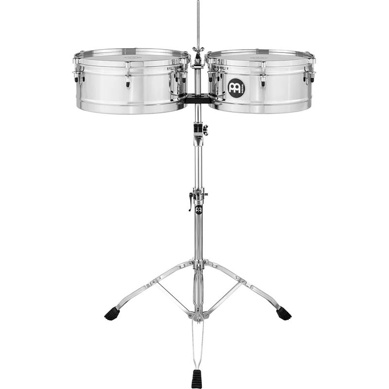 Foto van Meinl mts1415ch marathon series chrome timbales 14 & 15 inch x 6.5 inch