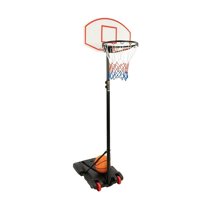 Foto van Maxxsport basketbalstandaard inclusief basketbal 3 delig 165-205cm