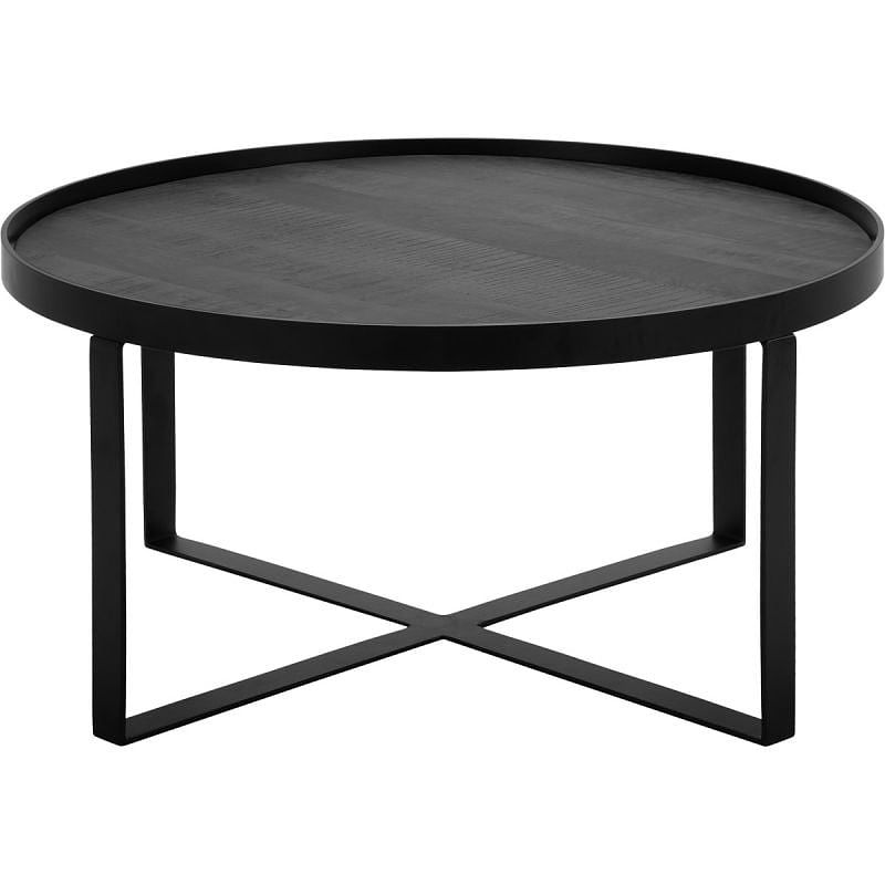 Foto van Salontafel hampton rond 80cm x poot black