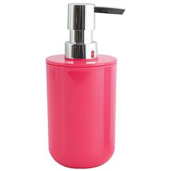 Foto van Msv zeeppompje/dispenser porto - ps kunststof - fuchsia roze - 7 x 16 cm - 260 ml - zeeppompjes