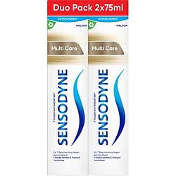 Foto van Sensodyne multicare tandpasta voor gevoelige tanden 2x75ml bij jumbo