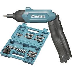 Foto van Makita df001dw lithium-ion accu schroevendraaier met toebehoren