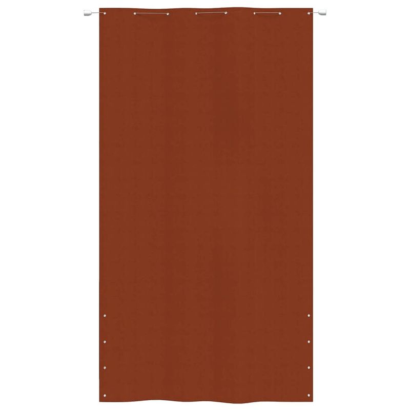 Foto van The living store balkonscherm oxford terracotta - 160 x 240 cm - waterbestendig