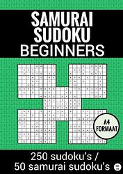 Foto van Sudoku makkelijk: samurai sudoku - nr. 19 - puzzelboek met 100 makkelijke puzzels voor volwassenen en ouderen - sudoku puzzelboeken - paperback