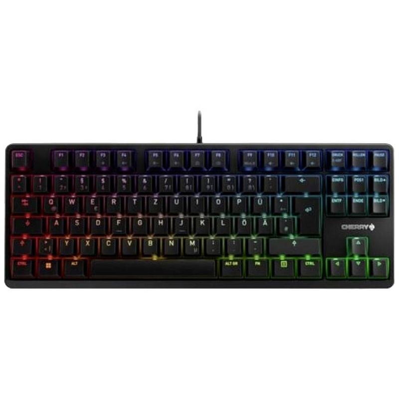 Foto van Cherry g80-3833lqbde-2 gaming-muis, toetsenbord kabelgebonden qwertz, duits zwart verlicht