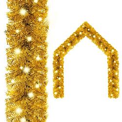 Foto van Vidaxl kerstslinger met led-lampjes 5 m goudkleurig
