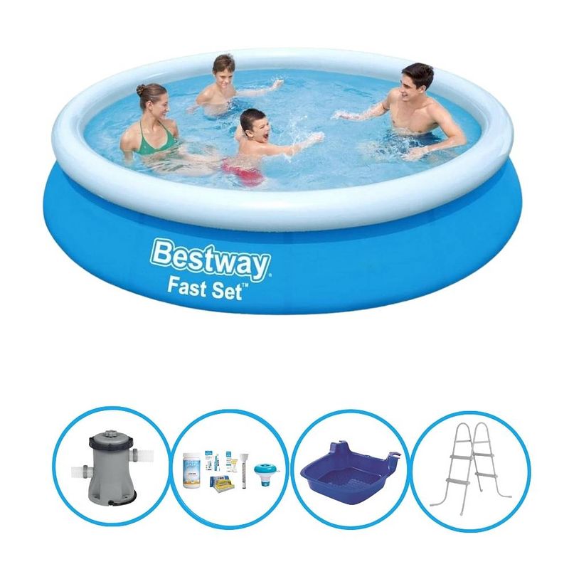 Foto van Bestway zwembad fast set - met accessoires - 366x76 cm