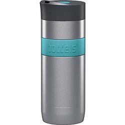 Foto van Boddels koffje koffie-to-go thermosbeker - 37 cl - rvs/turquoise