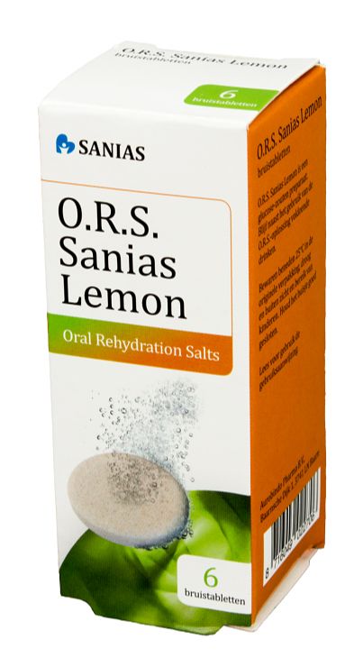 Foto van Sanias o.r.s. bruistablet lemon