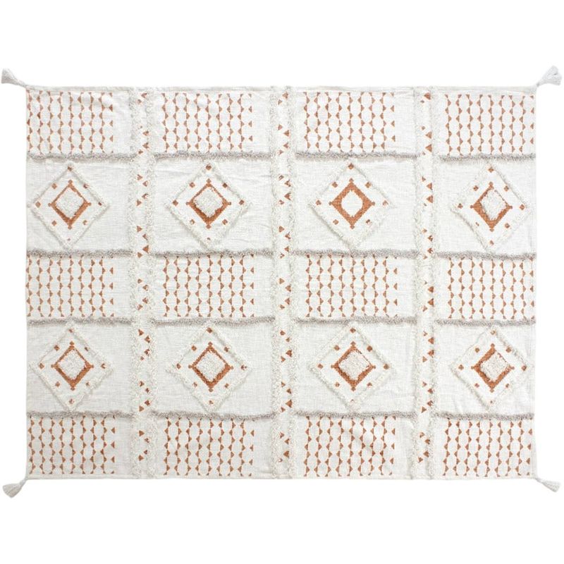 Foto van Limelight plaid kota ecru/terracotta 130x170cm