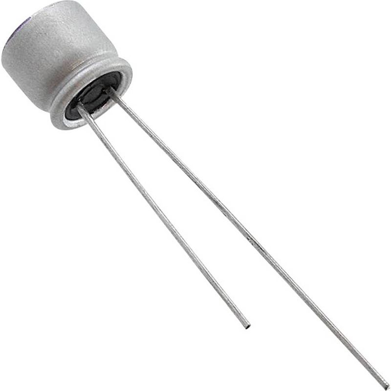 Foto van Panasonic 20sepf120m+tss elektrolytische condensator radiaal bedraad 2.5 mm 120 µf 20 v 20 % (ø) 6.3 mm 1 stuk(s)