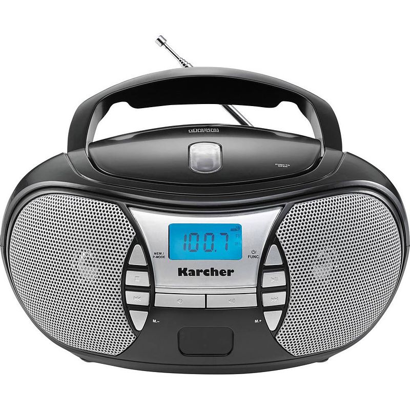 Foto van Karcher rr 5025 radio/cd-speler vhf (fm) aux, cd zwart