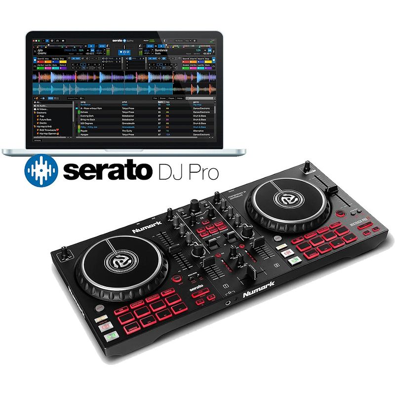 Foto van Numark mixtrack pro fx dj controller + serato pro kraskaart