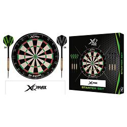 Foto van Xqmax darts 6-delige dart starterset 18 g messing staal