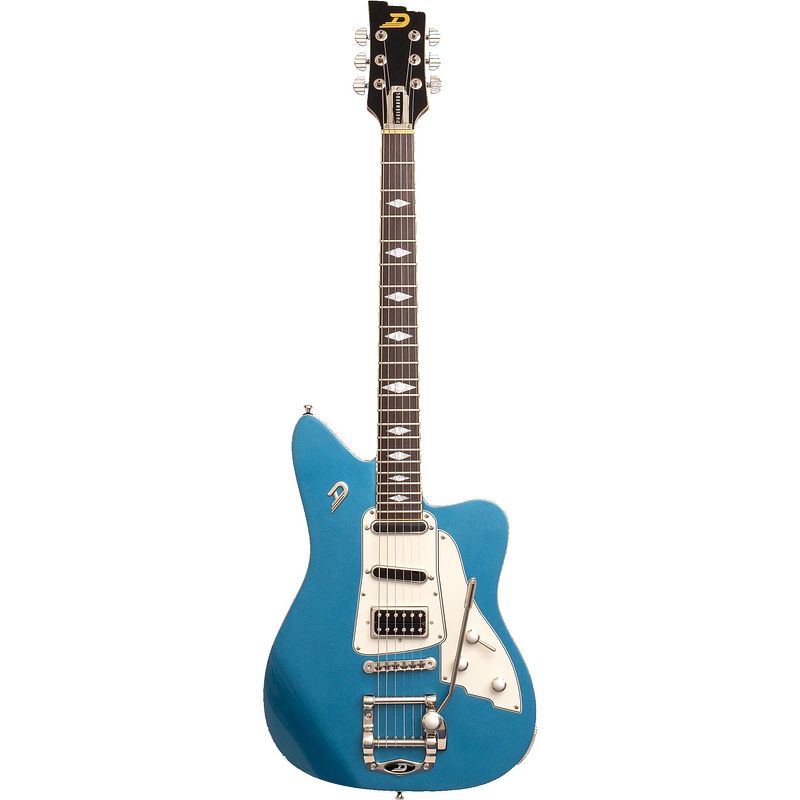 Foto van Duesenberg paloma catalina blue elektrische gitaar met duesenberg custom line bag