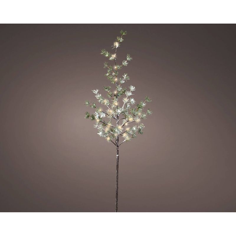 Foto van Lumineo - led tak bo d15h120 cm groen/warm wit kerstverlichting