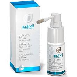 Foto van Audinell reinigingspray met borstel 30 ml. - hoortoestellen - oorstukjes - gehoorbescherming - otoplastiek