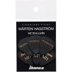 Foto van Ibanez p1000mh mårten hagström meshuggah set van 6 plectrums 1.0 mm sand grip