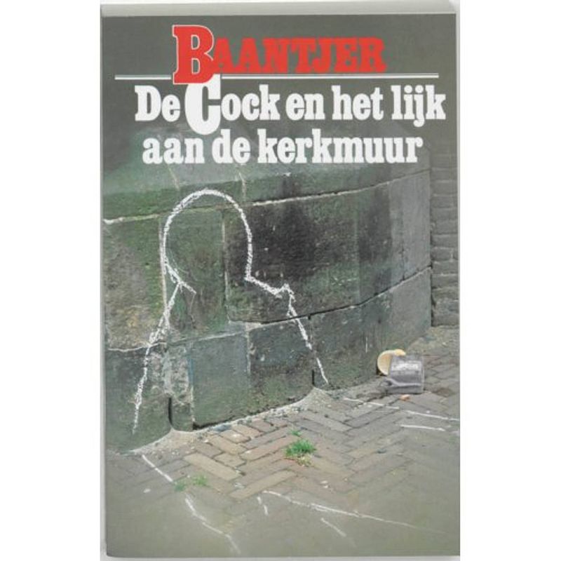 Foto van De cock en het lijk aan de kerkmuur - baantjer