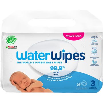 Foto van Waterwipes babydoekjes 3 x 48 stuks bij jumbo
