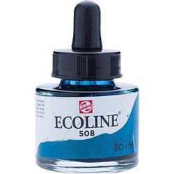 Foto van Talens ecoline waterverf flacon van 30 ml, pruisischblauw