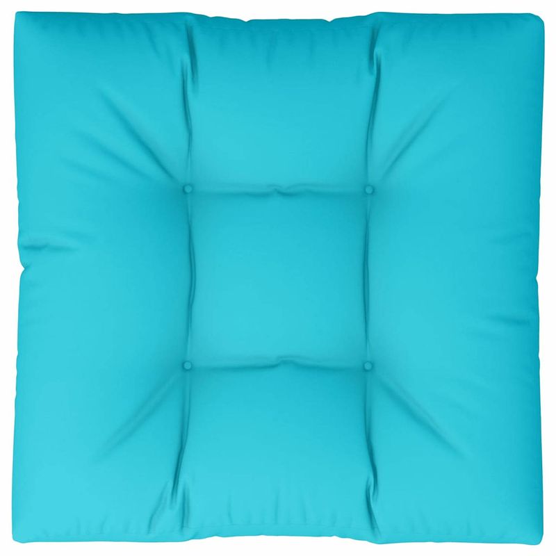 Foto van Vidaxl palletkussen 80x80x12 cm stof turquoise