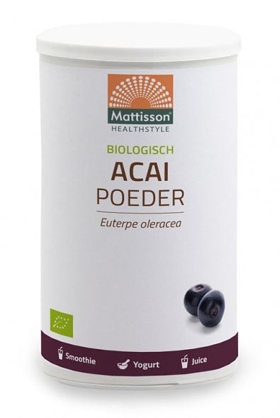 Foto van Mattisson healthstyle biologisch acai poeder