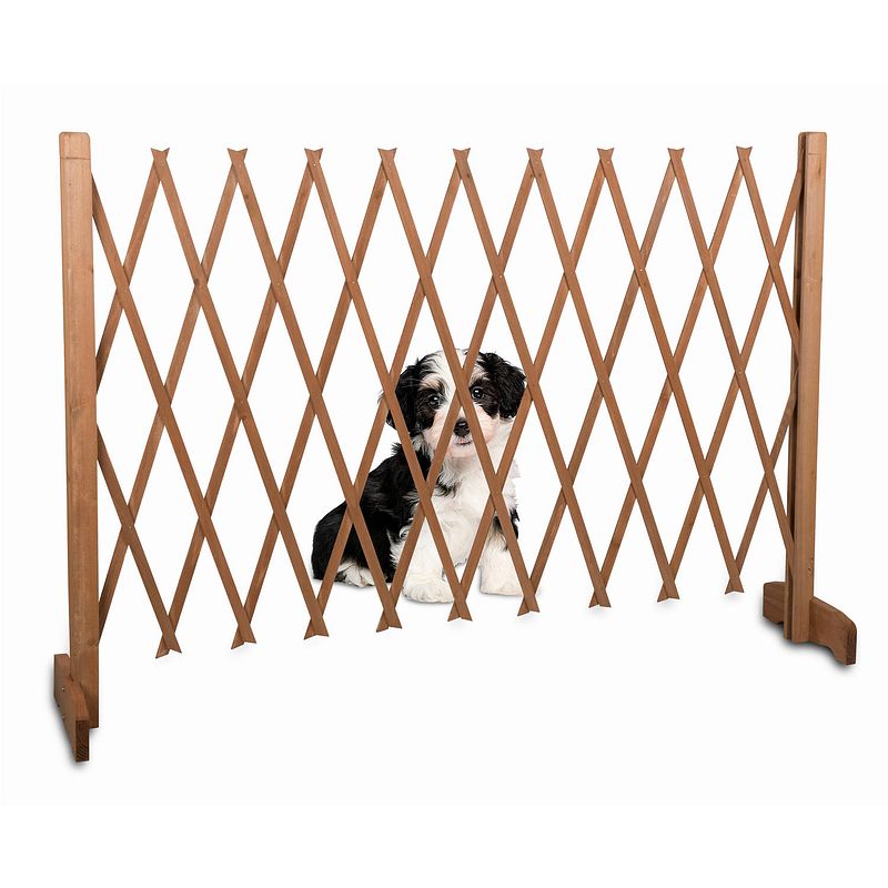 Foto van Pet hondenhek - uittrekbaar van 30 - 117 cm - voor trap of deuropening