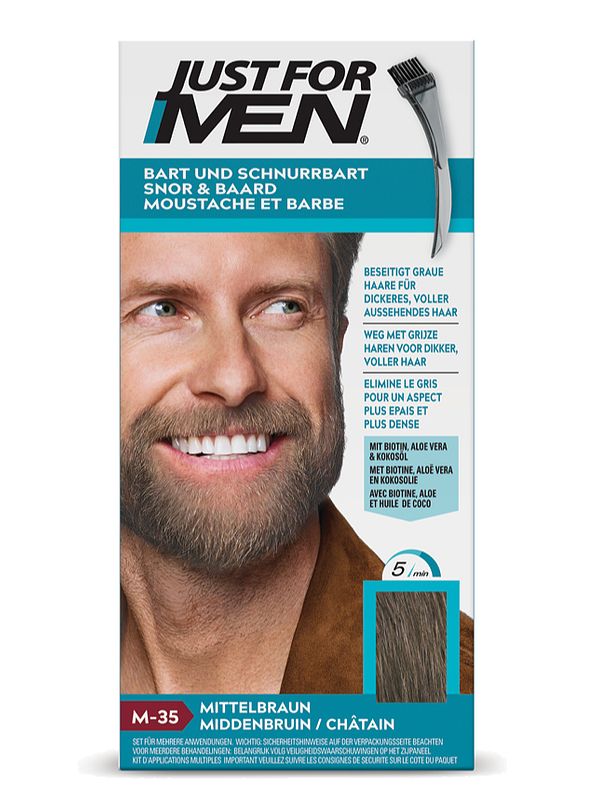 Foto van Just for men snor & baard m-35 middenbruin