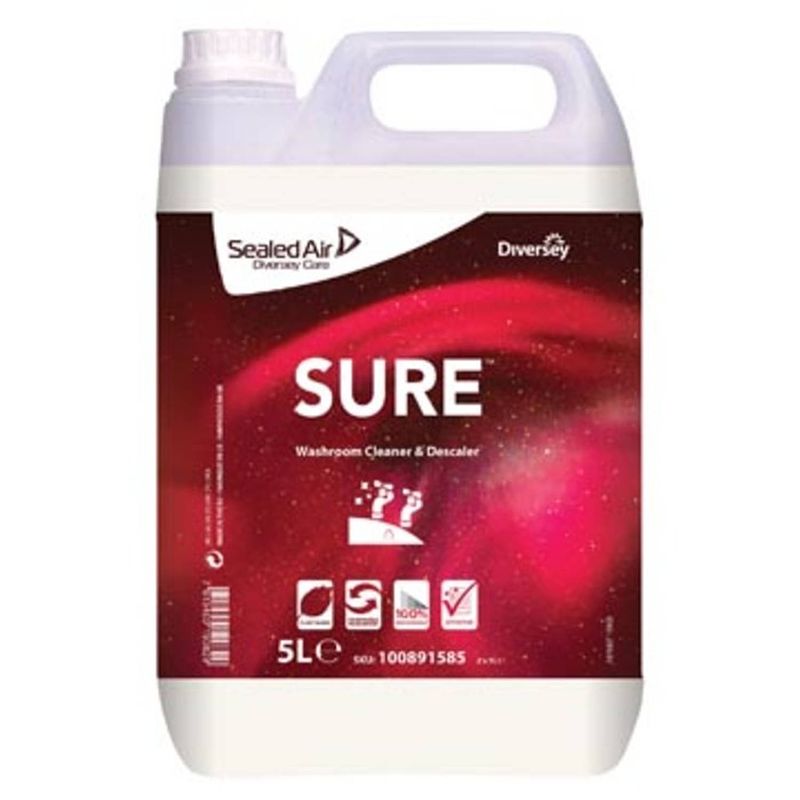 Foto van Diversey sanitairreiniger en ontkalker sure, flacon van 5 liter