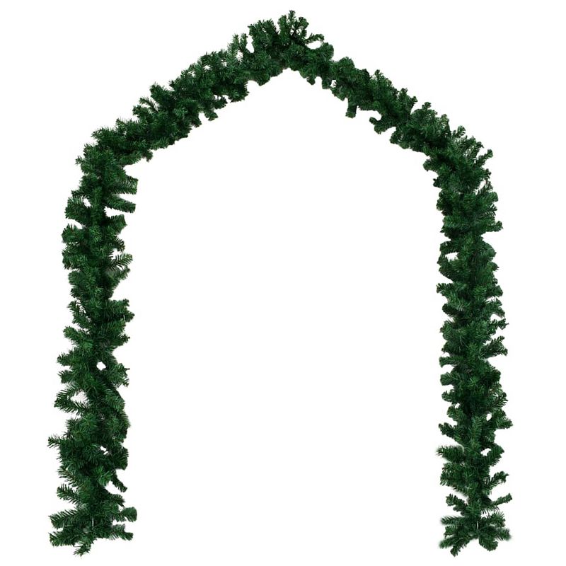 Foto van Vidaxl kerstslingers 4 st 270 cm pvc groen