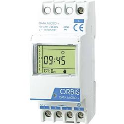 Foto van Orbis zeitschalttechnik data micro + 230v din-rail schakelklok digitaal 250 v/ac