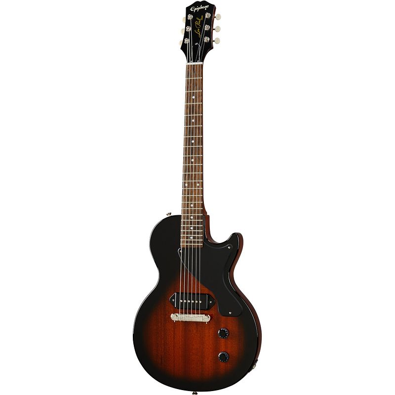 Foto van Epiphone les paul junior vintage sunburst elektrische gitaar