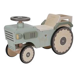 Foto van Little dutch little farm houten 4-wieler looptractor