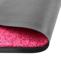 Foto van The living store deurmat binnen/buitenmat - 150 x 90 cm - roze - polyamide - anti-slip pvc