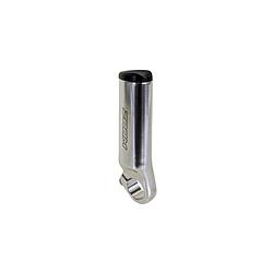 Foto van Zoom handvatten bar end 22.2mm aluminium zilver per 2 stuks