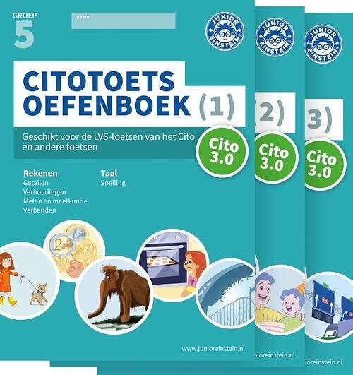 Foto van Citotoets oefenboeken deel 1, 2 en 3 groep 5 - paperback (9789493218161)